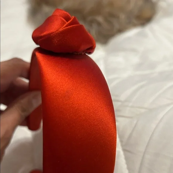 Elegant Valentino GavaraniRed Rose Headband Hair Accessories